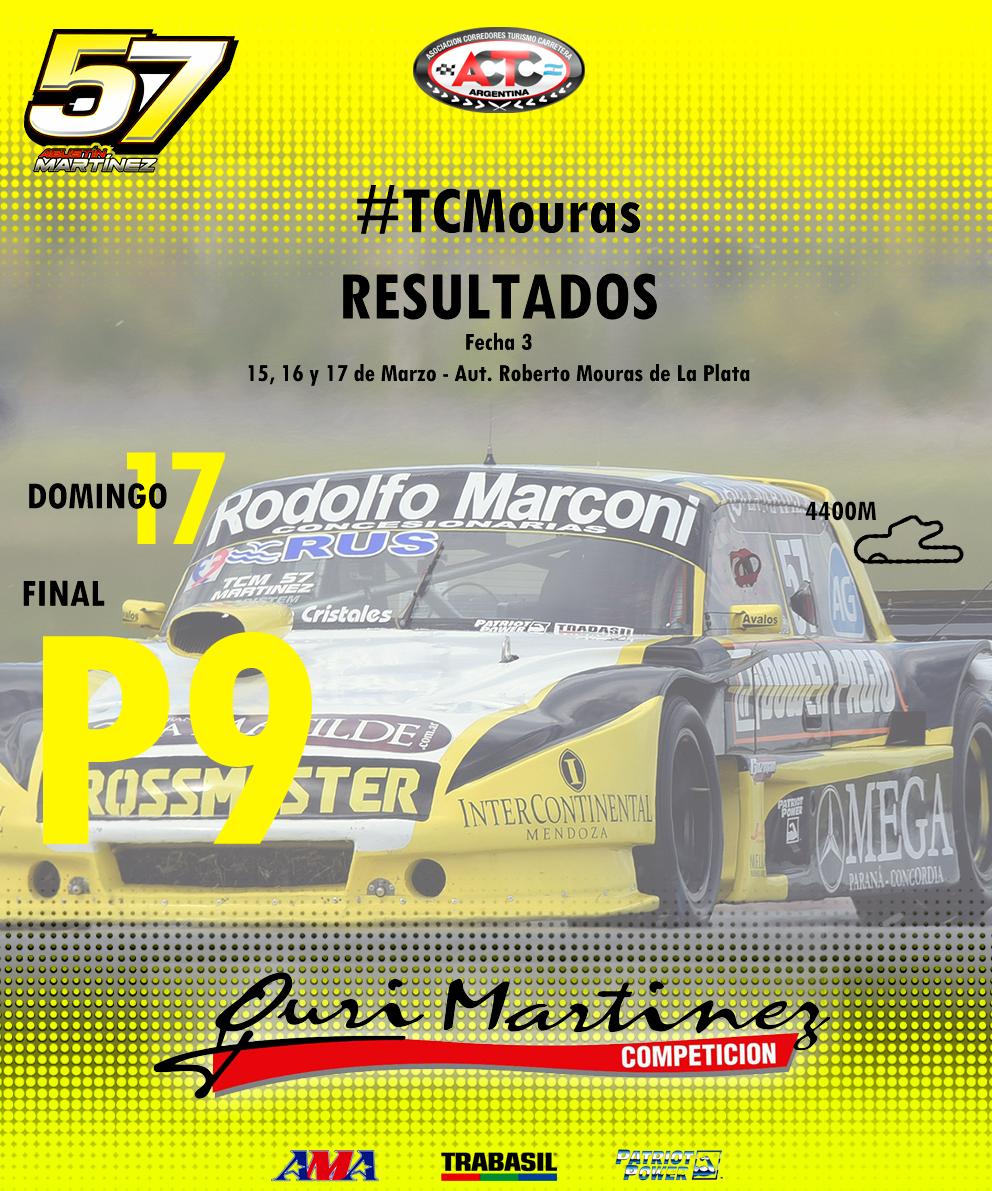 #TCMouras

De manera extra oficial y trás un gran avance, Agustín Martínez fue noveno en una luchada final de la especialidad.