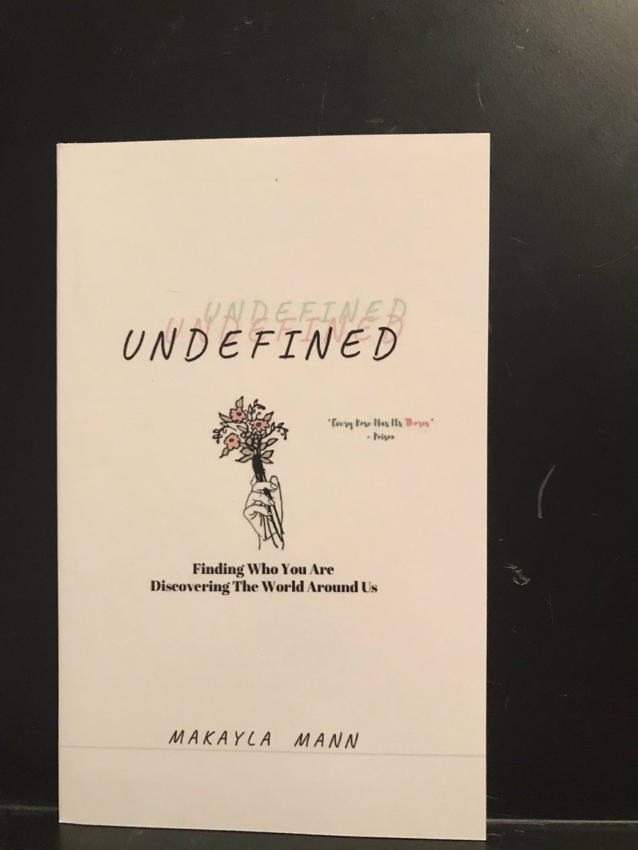 StallionWriMo93's tweet photo. Happy St. Patrick’s Day! Our first author of the day is Makayla M., Grade 8, author of “Undefined.” Makayla was heavily inspired by Jason Reynolds and the novel-in-verse style. See this &amp; all our authors’ works at #celebratestratford on 3/20, 6:30-8! @CelebrateSMS93 @ccsd93 https://t.co/APdCHeg8xU