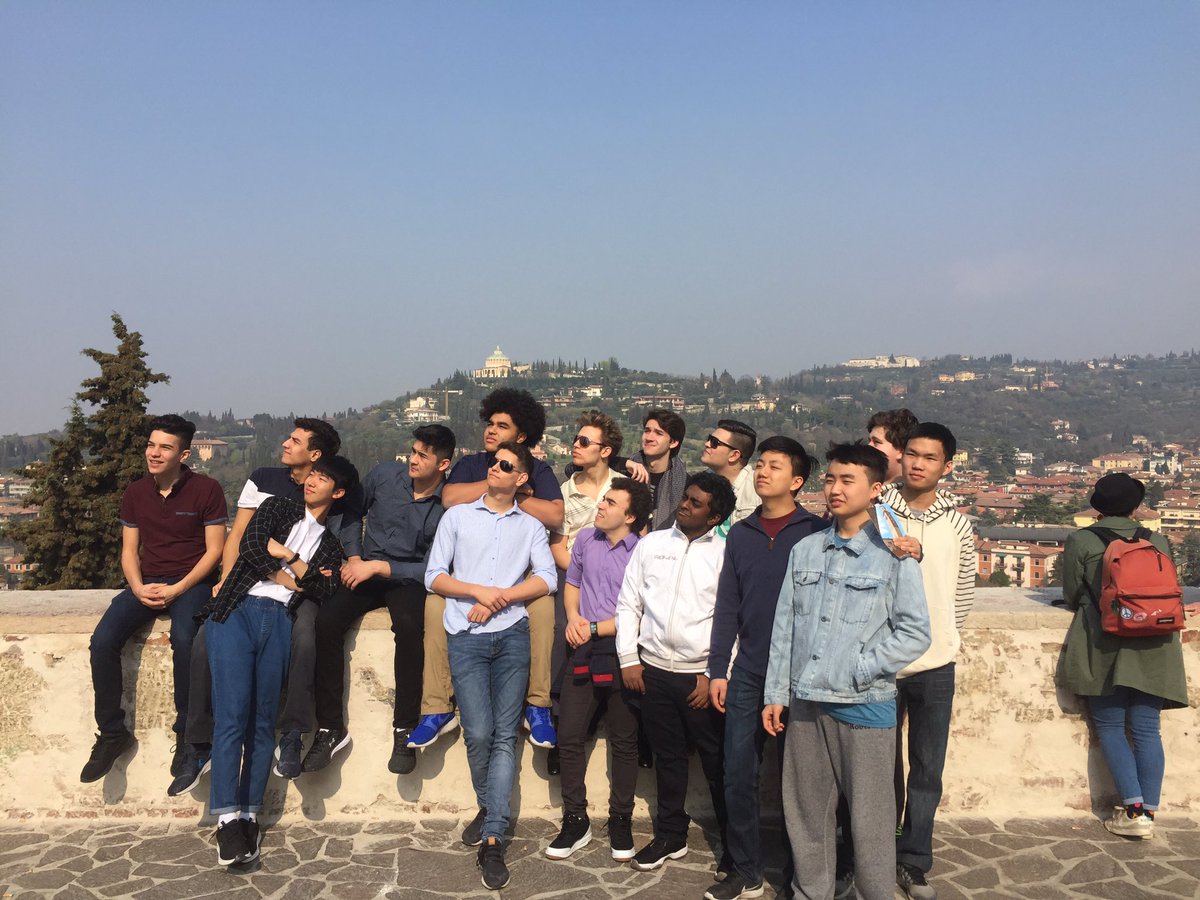 SMCSMusic's tweet photo. Sr. Music students in Verona, Italy today- mass at cathedral then guided tour of town and Roman arena. @SMCS1852 @SMCSParents https://t.co/PdqOmZrX0N