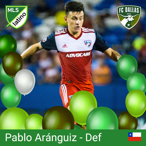 MLSLatinoOk's tweet photo. [FELIZ CUMPLEAÑOS] 🎈🎁🎂🎉
Hoy celebra su cumpleaños Pablo #Aránguiz🇨🇱 @Pablitoaranguiz, talentoso volante de @FCDallas
Queremos saludarte y desearte un año más repleto de asistencias y goles
#HappyBirthday #FelizCumpleaños 
@bigdsoccer @dallasguardians @ElMatadorFCD @UEoficial https://t.co/7WstXpFq41