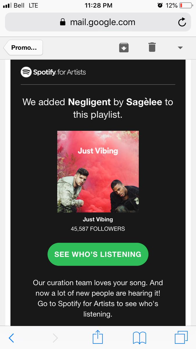 sageleearcher's tweet photo. My song Negligent made a @Spotify playlist. 🙃https://t.co/GuaCnh2uU4 https://t.co/H8s8oKZEOk