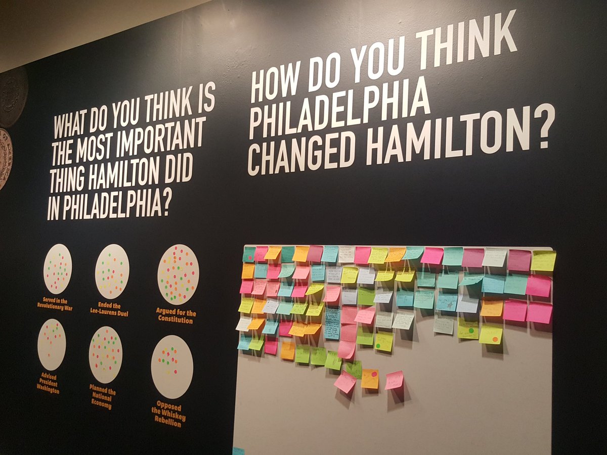 TheAHASociety's tweet image. Visitors to #HamiltonWasHere get to vote on the most important thing Hamilton did in Philadelphia and how Philadelphia changed Hamilton...what do you think?  #howrevolutionary