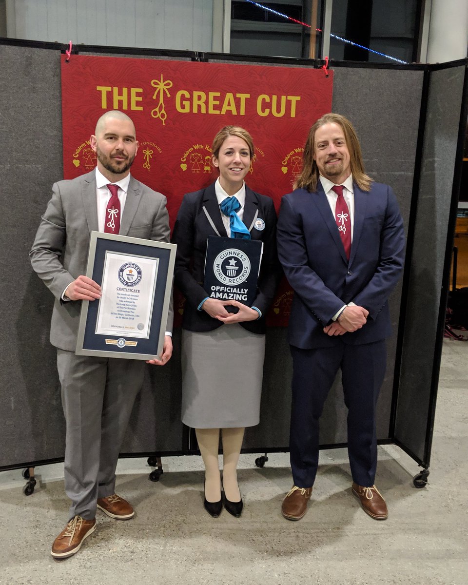 339 lbs of hair later. We did it. WE did it. Thank you. #TheGreatCut <a href="/GWR/">Guinness World Records</a> <a href="/CWHL_org/">ChildrenWithHairLoss</a>