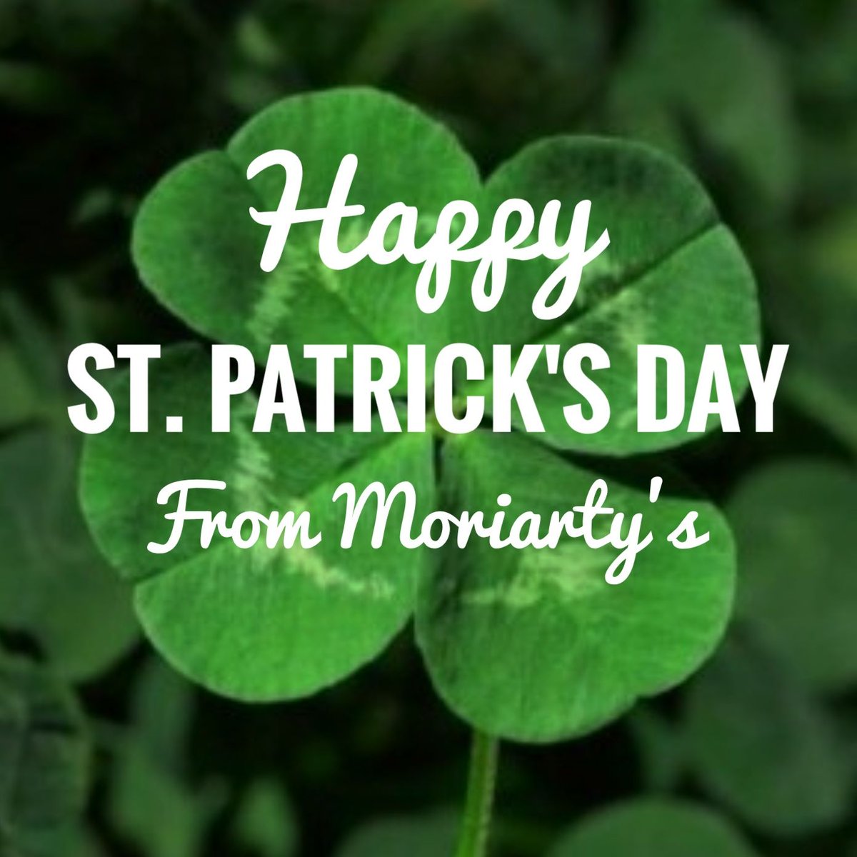 💚Happy St. Patrick's Day from your friends at Moriarty's Irish Pub ☘️🍻☘️
#SaintPatricksDay #StPatricksDay #StPatricksDay2019 #LuckoftheIrish #LuckyMe #StPatricksDayParty #GreenBeer #StPaddysDay #Fun #Party #PartyOnGarth
