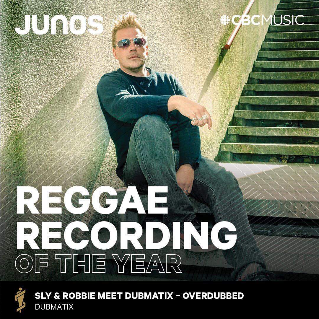 Congrats to <a href="/dubmatix/">Dubmatix®</a> on winning this year's Juno for Reggae recording! <a href="/SlyRobbieTaxi/">Sly & Robbie</a> <a href="/TheJUNOAwards/">The JUNO Awards</a> #reggae #canada #toronto