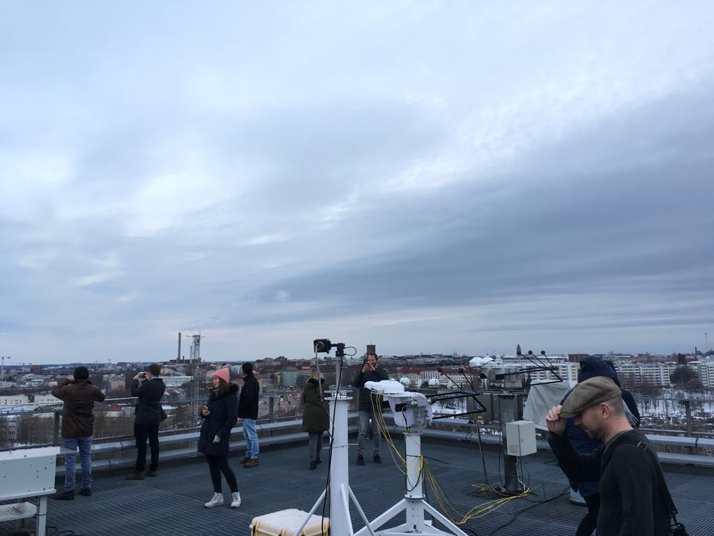 KatinkaSchaaf's tweet photo. Last week we had a great @iSCAPEproject meeting in Helsinki ❄️ Thanks to the Vantaa Living Lab for hosting and showing us the meteorological sensors high up on the roof👌@meteorologit & @Heurekafi
#Heureka #Vantaa #Helsinki #FMI #iscapeProject https://t.co/U2GL4yWi13