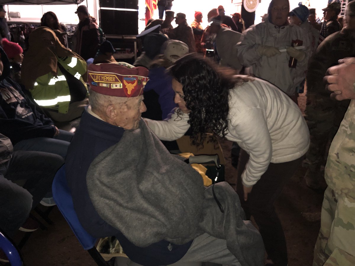 Rep. Xochitl Torres Small meeting Bataan Survivor