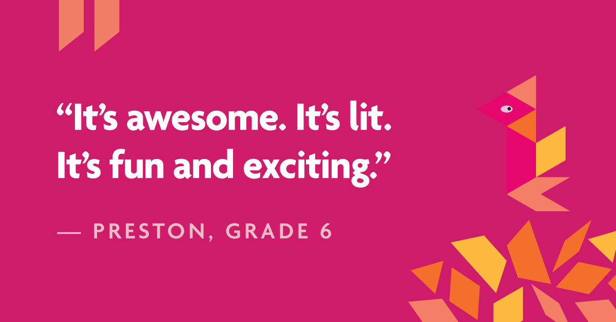 "It's awesome. It's lit. It's fun and exciting."

When students using our 6–8 math curriculum are saying that about math class, we guess that means we're doing something right!

See what else they're saying: hubs.ly/H0h22bf0 #OpenUpMath #iteachmath #Empower19 #ASCD19