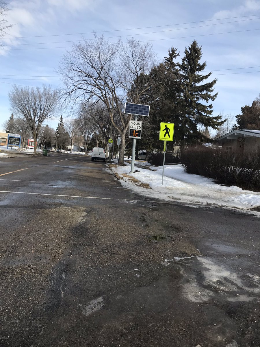 Doing 16 km run for Run Wild, the radar sign outside Sir George Simpson School-the radar says I am going 12 km/hr. There are no other large objects around so I’m pretty sure it was me. I think they need to recalibrate the radar!! #Irunwild