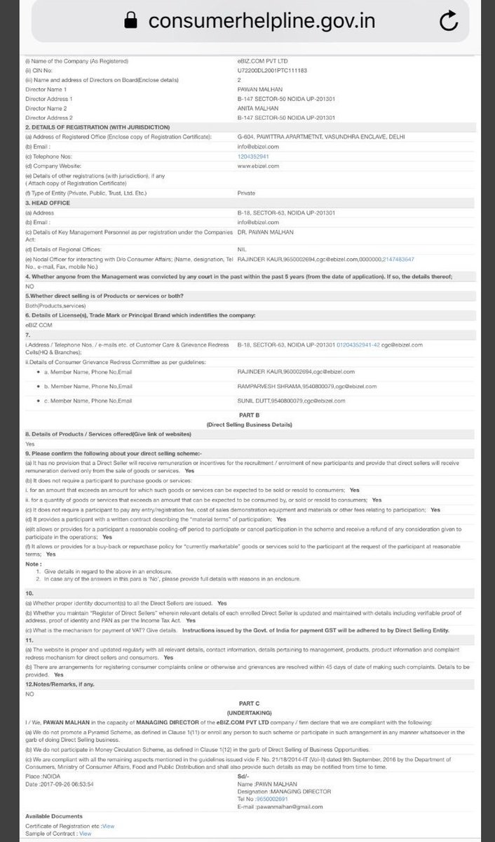 ripple10043's tweet photo. 🙏@narendramodi @RamVilasPaswan_  central govt.'s DIRECT SELLING law follower Co. unlawfully defamed by @cyberabadpolice Sensible Justice is seeked by lacs of voters. #MainBhiChowkidar #justiceforebiz https://t.co/Ig3UcgVj9o