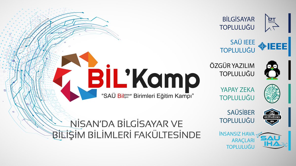 BİLKAMP'20 (@bilkampsau) on Twitter photo 