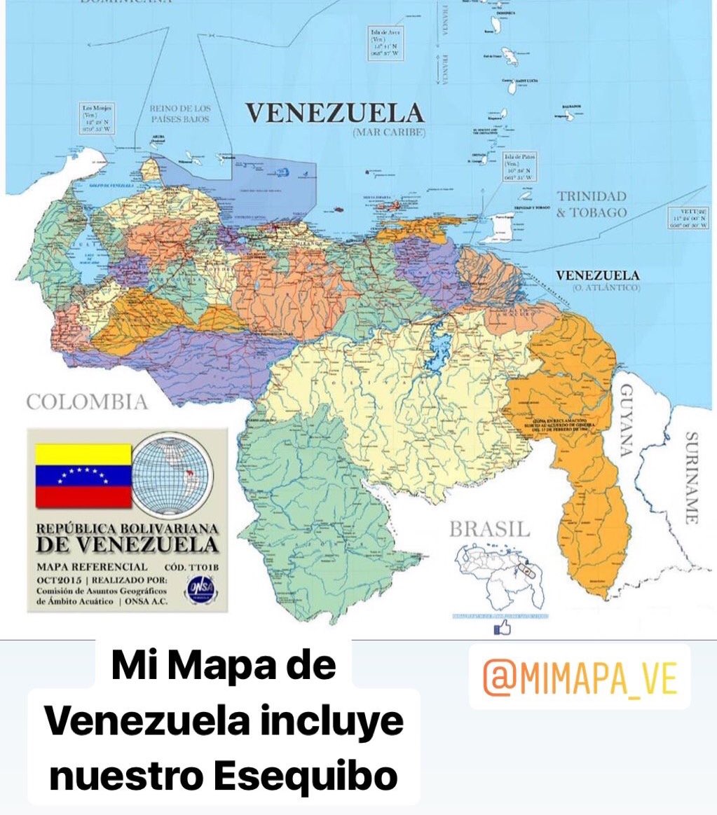 We demand @VenezuelaAid the reincorporation of the Essequibo Territory to the Map of Venezuela that they published at the beginning of their Campaign #VenezuelaAidLive - We do not accept our Essequibo exclusion from the map  #14Mar @richardbranson #17Mar #EsequiboEsVenezuela🇻🇪