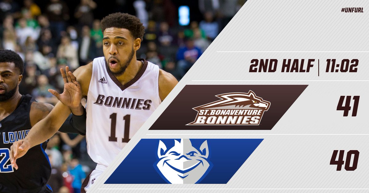 Now a one point game as we have hit a scoring drought. Nearing the midpoint of the second half.
#Bonnies