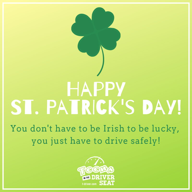 TeensDriverSeat's tweet photo. Make your own luck! 🍀 #drivesober 🚫🍺➕🚗 #drivesafe 🚙🙌#teensinthedriverseat 👦🚘 #makeittomonday 👍 https://t.co/6mxG0uoUy3