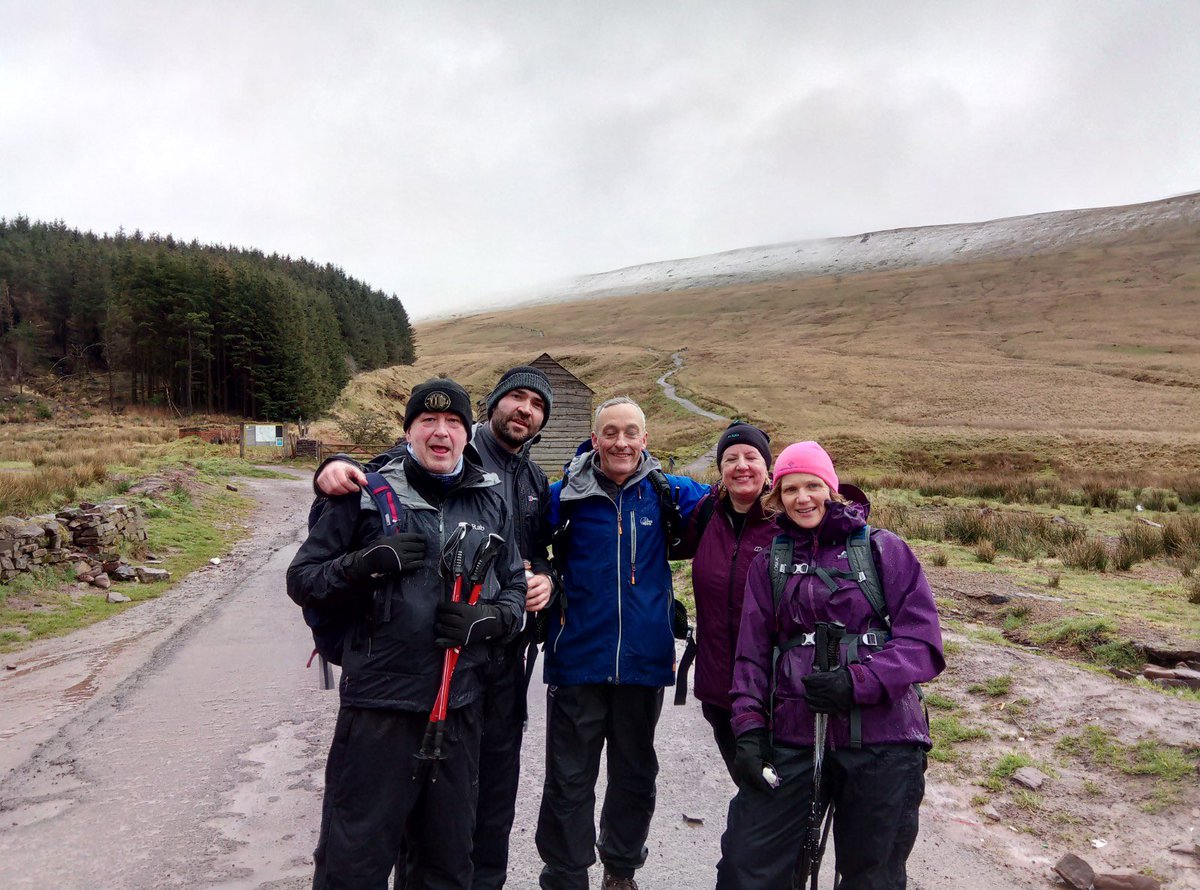 LucyEckley's tweet photo. Some serious training miles round the Brecon Beacons circuit for our @Trifecta3PC Thank you Graham @MissionFitUK for leading the way and keeping us going. 3 seasons in one walk! #T3PC https://t.co/F5UMlQNNRt