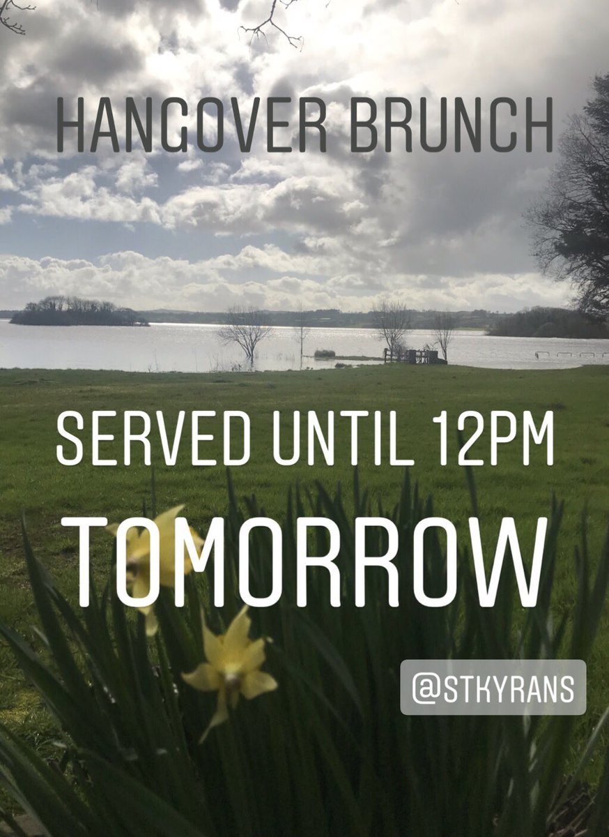 Open tomorrow for brunch until 12pm for bank holiday.