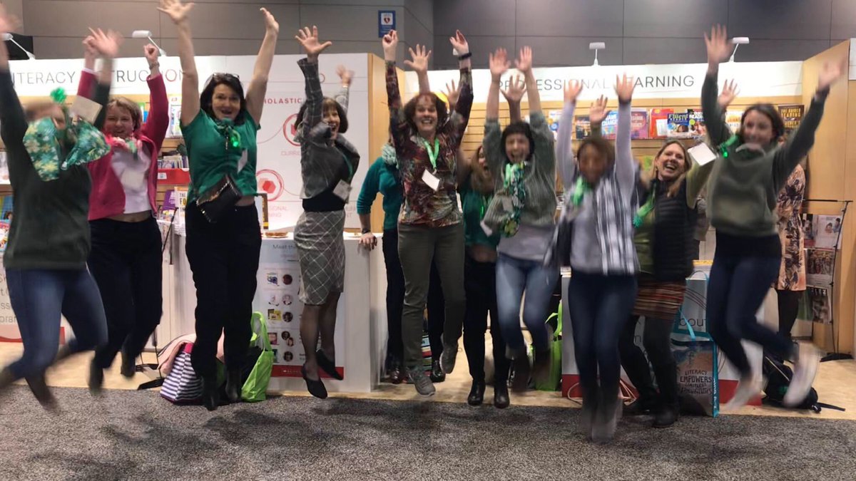 Jumping for Literacy with an awesome group of teachers at ASCD!#Empower19