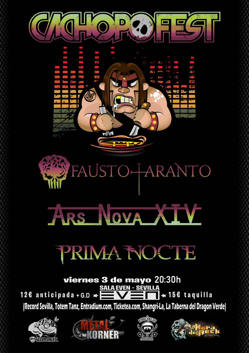 GoetiaMedia's tweet photo. El 3 de mayo se celebra el @cachopofest en Sevilla, con @faustotaranto #arsnovaXIV y #primanocte --> https://t.co/BIYHmvKre5 https://t.co/JRO9MQk3hr