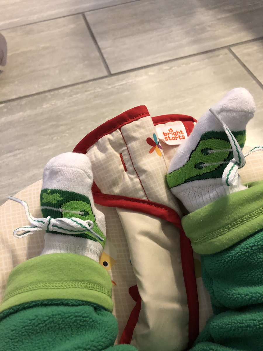 Happy St. Patrick’s Day! Our little man is sporting socks straight from Ireland. They were bought for him by <a href="/bross525/">Betty</a> !!
