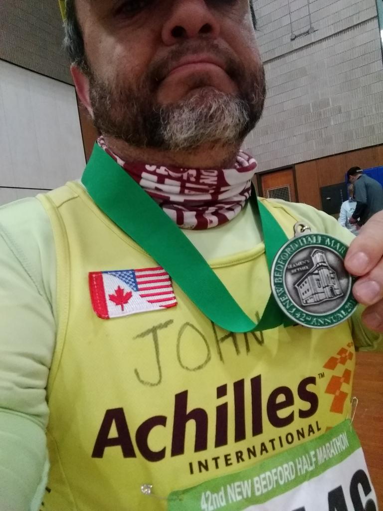 Finished the #NewBedfordHalf in 3:11. A beautiful and scenic course, well supported by the local community. One half marathon and then the <a href="/bostonmarathon/">Boston Marathon</a> to complete my #12in12 So close! #BetheHammer