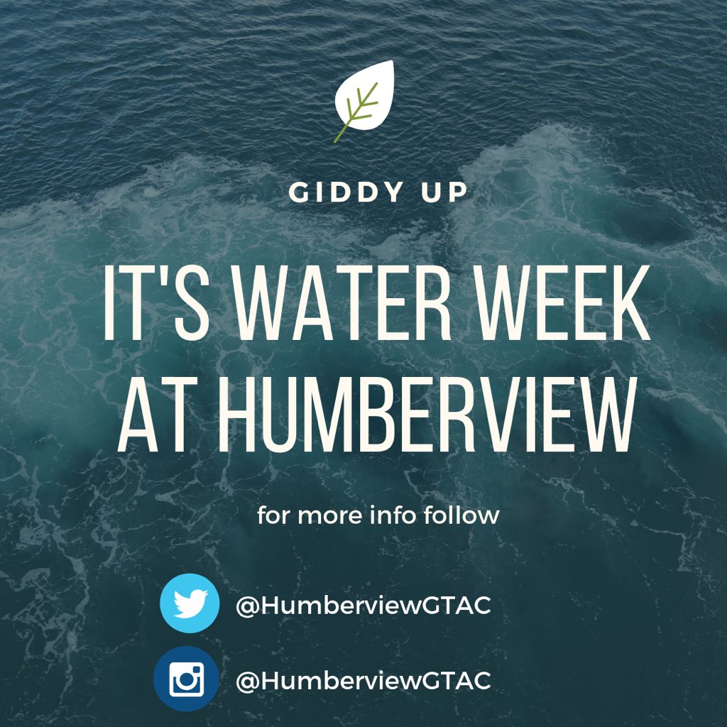 HumberviewGTAC's tweet photo. Get ready for National Water Week y’all!! From photo booths, to quizzes, to Kahoots, and candy + prizes, stop by the commons and the caf this week to learn all about water conservation!! https://t.co/Az3E4XCpwH
