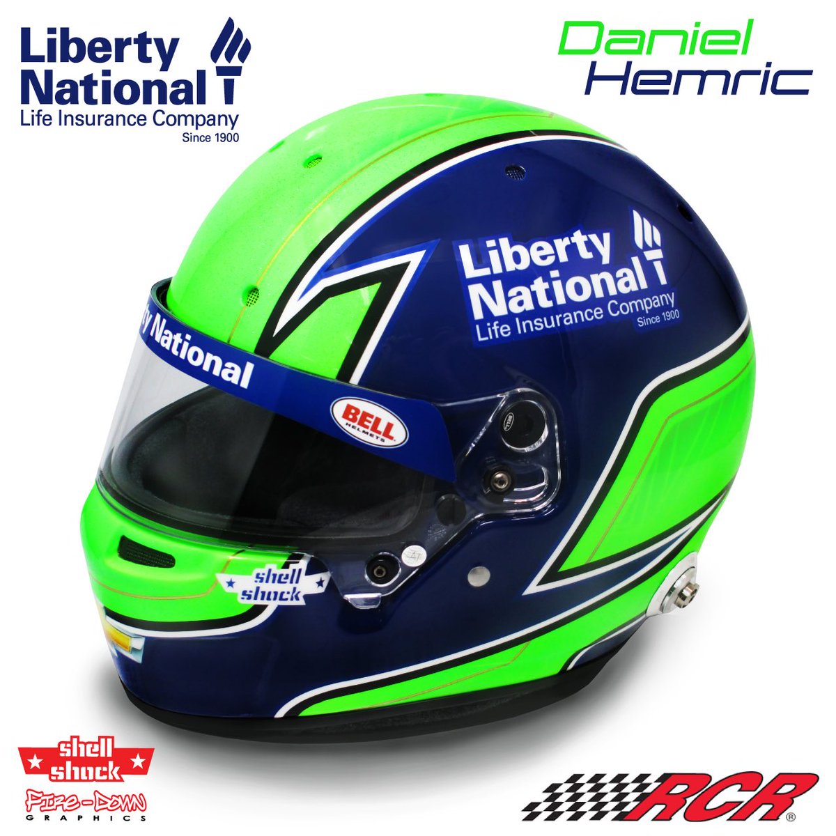 FireDownGraphic's tweet photo. 🍀New Liberty National helmet design for @DanielHemric, painted by @ShellShockCo, all ready for the 2019 Monster Energy NASCAR Cup Series season with Richard Childress Racing.
@LibertyCareers
#shellshock #firedowngraphics #design #racing #helmetdesign #NASCAR https://t.co/5aUmmDFOXc