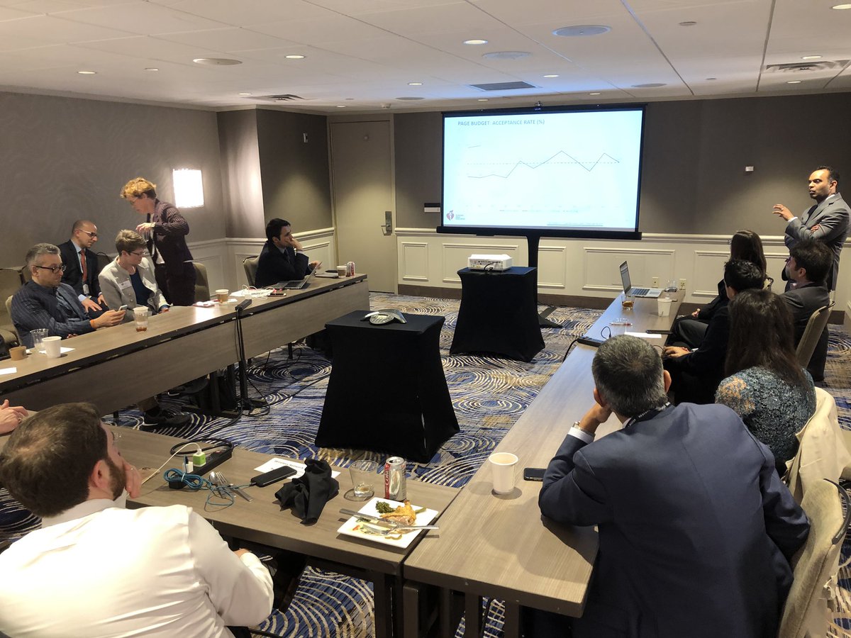 CircIntv's tweet photo. A Meeting of the Minds! The Editorial Board at #CircIntv working deligently to provide the best published science in #IC @ACCinTouch #ACC19 @CircAHA @CircOutcomes @CircRes @AHAScience @JAHA_AHA @American_Heart @SVRaoMD @chadialraies https://t.co/XO6Zaz3MJr