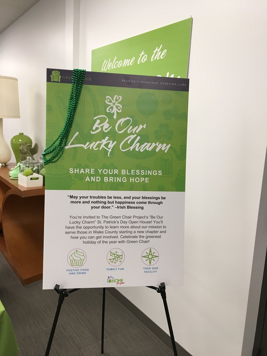 JeaneWPowers's tweet photo. The Green Chair Project Open House signage provided in kind by @Capitalwraps @The_Green_Chair #LR#38 https://t.co/fFWGiKxnyy