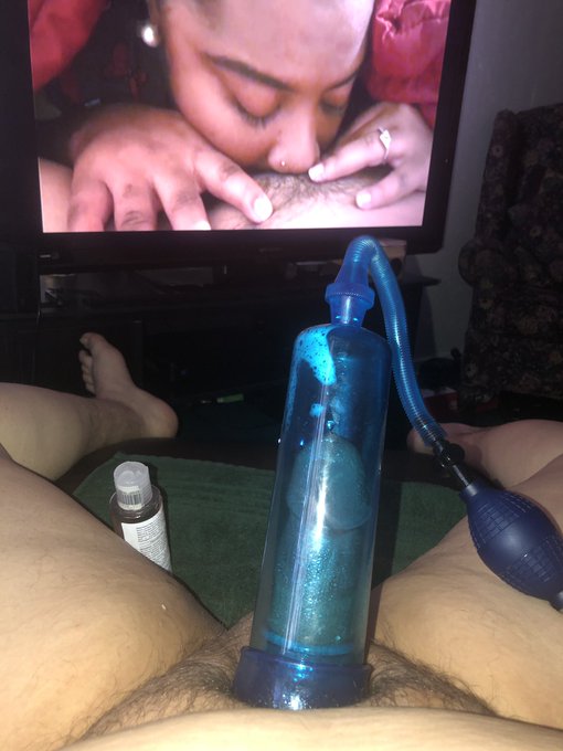 Getting my dick pumped for a new vid? LINK IN THE BIO #penispump #Masturbate #masturbation #Fleshlight