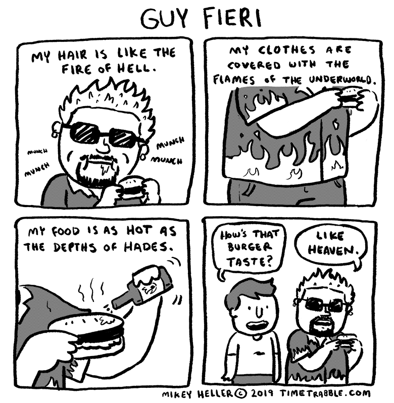 i drew a comic about Guy Fieri 