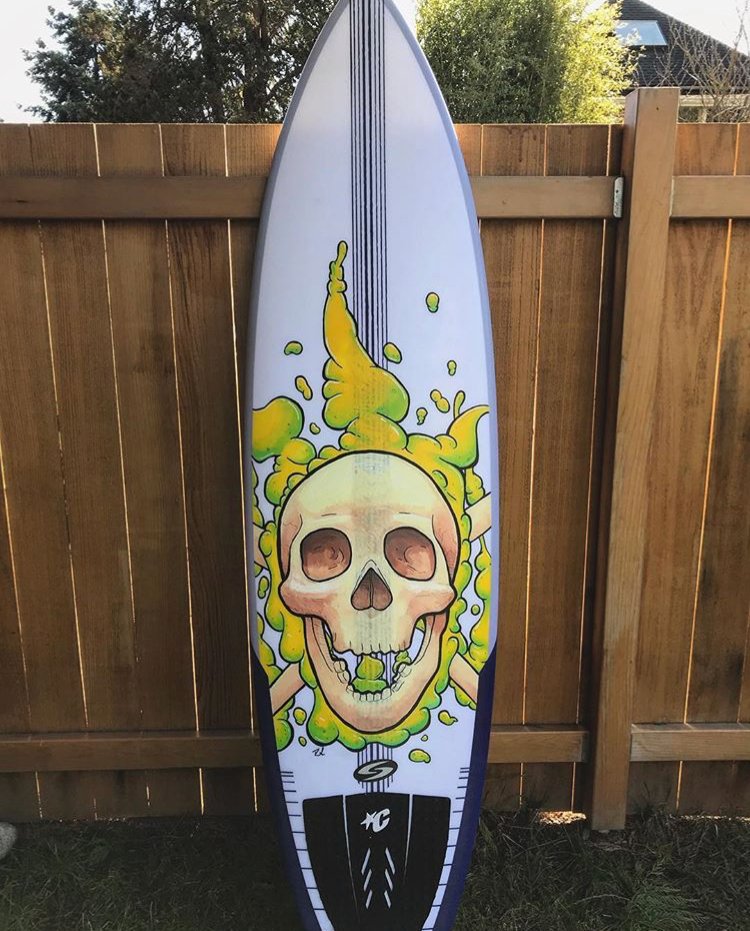 SurftechUSA's tweet image. Some Custom Board art to add some Fire to a Spicy Surftech --  Renick Woods
-
-
#Surftech #TheArtOfTech #Art