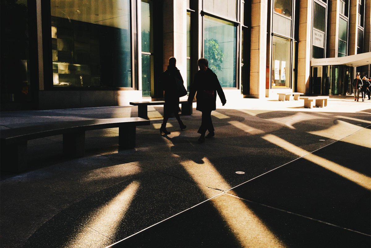 Subjects and shadow, interesting characters, I began to combine my new tools, overlapping them to create compositions that intrigued me. It turned each commute into a visual game- what could I create with the variables the city threw at me?  #shotoniphone