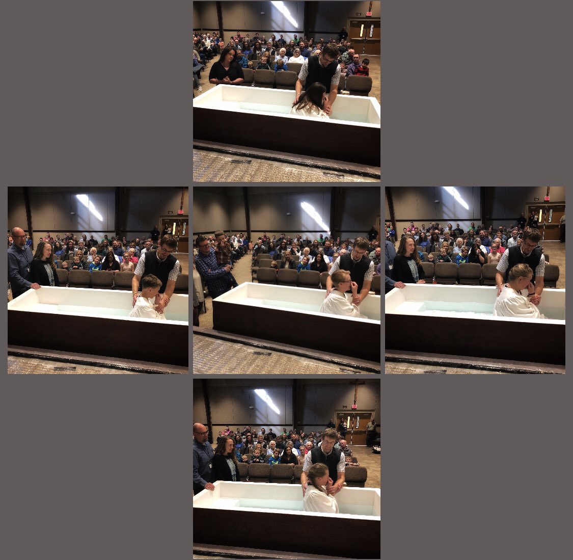CCC_Billings's tweet photo. Five of our youth make public proclamation of their faith in the waters of baptism today! Anna, Sadie, Silas, Tyson and Raylea. https://t.co/6oXQEt1W3p