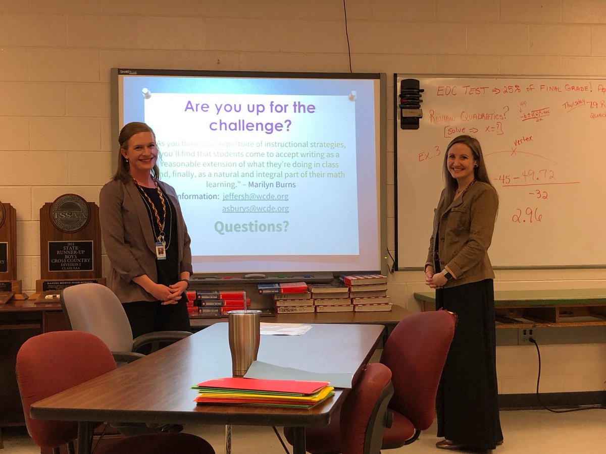 Learned new teaching strategies and recieved excellent resources at the UETCM conference's "Writing in Math" presentation by SSS teachers Mrs. Jeffers and Mrs. Asbury. Thank you for doing a great job! <a href="/SSESGamecocks/">Sulphur Springs</a>
@HeatherMJeffers <a href="/WCDE_TN/">WashingtonCoSch TN</a> <a href="/AAGreenSmith/">Alice Ann Smith</a>