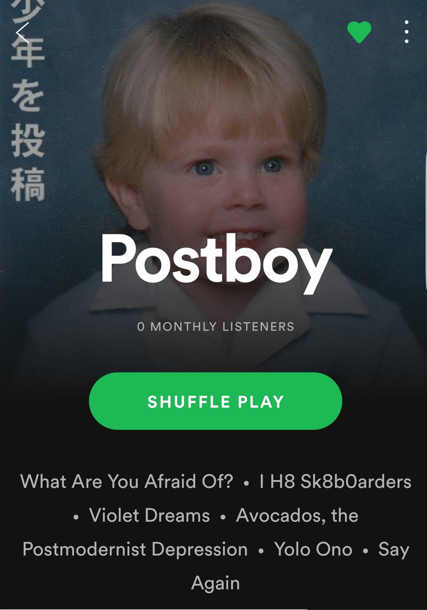 PostboyICT's tweet photo. 5 years late, but we on Spotify and iTunes now https://t.co/TsE73kQ7fg