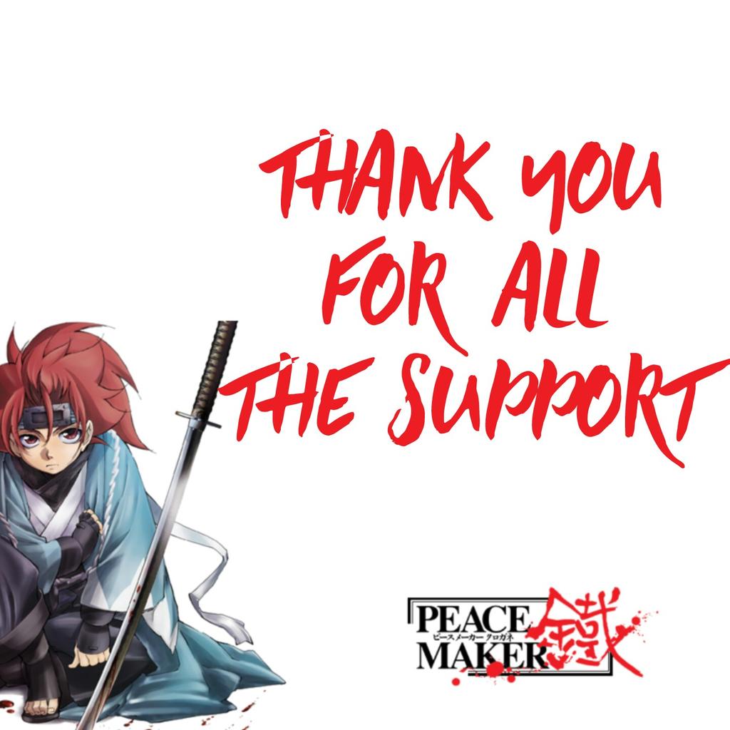 FuturePlayLife2's tweet photo. With sad heart, (because I love this show) this last day of me blogging about #Peacemaker I appreciated all the support, the likes and questions it means alot to me.
(made with #Picollage @PicCollage)
#AllDone #ThanksForSupport #anime #AnimeShows #OnFunimation #World https://t.co/ObXXBIq2Nk