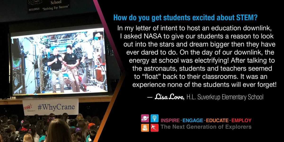 LisaMLove1996's tweet photo. My desire has always been to give students a reason to look up and #DreamBigger ⁦@NASA⁩ ⁦@NASAedu⁩ ⁦@Space_Station⁩ ⁦@HLSBulldogs⁩ #SeñoraAmor https://t.co/pcAO2Dos62