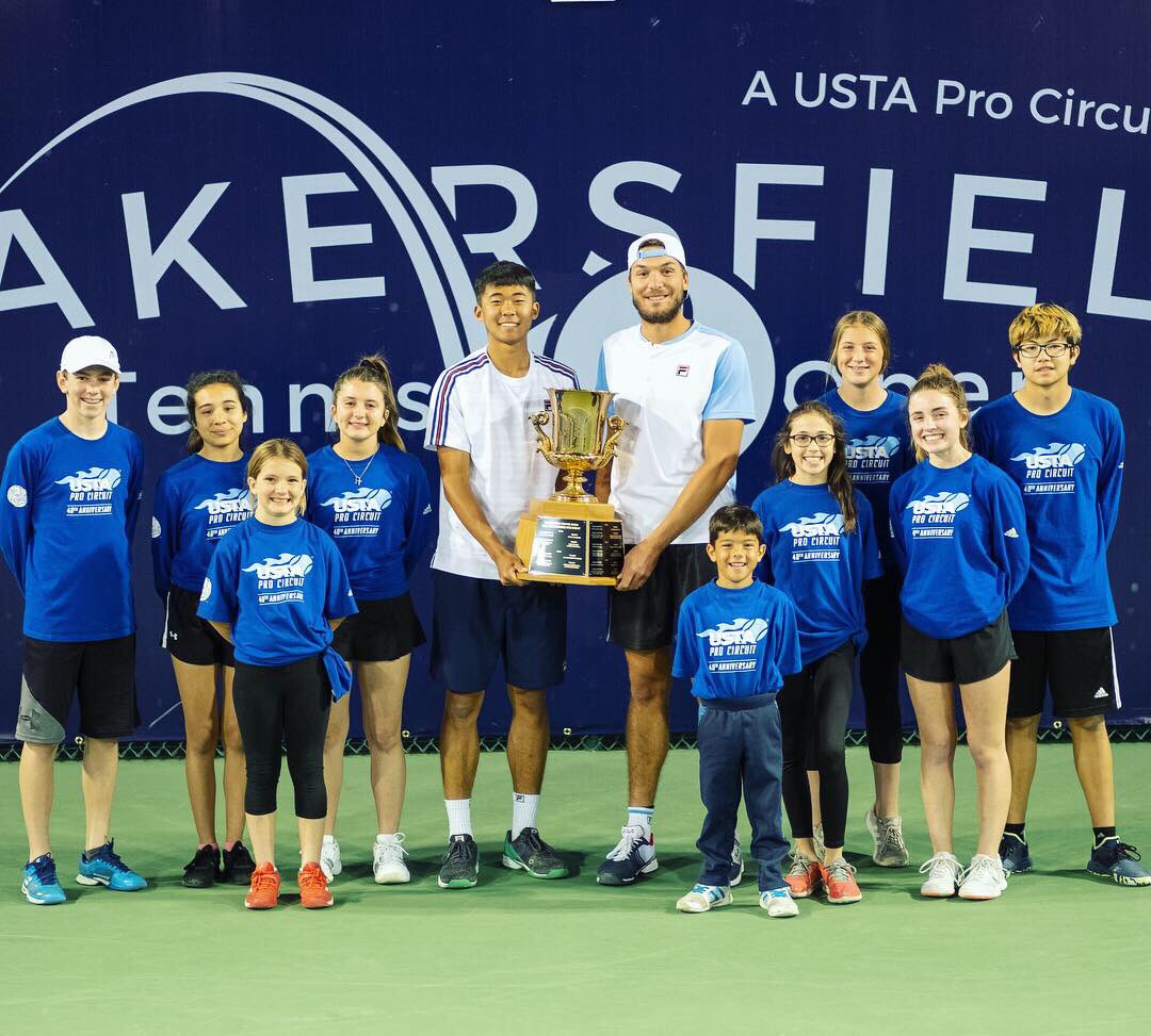 taylordent81's tweet photo. Big things for @evanzhu21 &amp; Martin Redlicki as they took the Bakersfield Tennis Open doubles title this weekend! Congrats boys keep up the good work #TeamDent https://t.co/UIpRaocJzL