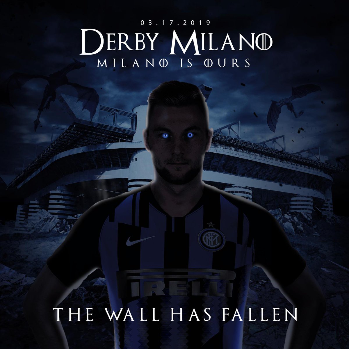 ⏱ | FULL-TIME: 2-3 #MilanInter

Laga yang menguras emosi, namun terbayar lunas 😌 

#DerbyMilano #ForzaInter 🖤💙