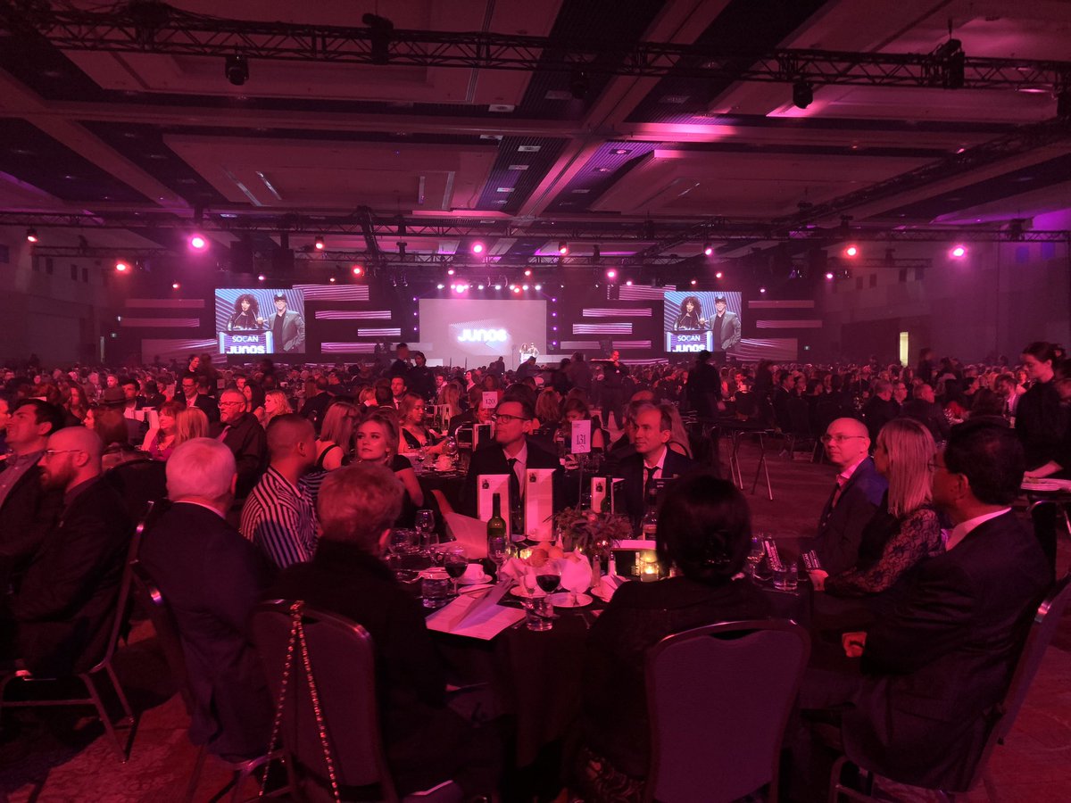 We had a blast at the JUNO Gala and award dinner. Congrats to all the nominees and winners! #JUNOAwards