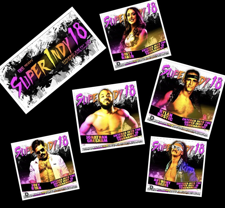 xXdrago10Xx's tweet photo. First 5 competitors announced in the @IWCwrestling #SI18 tournament   @Dylan_Bostic @TheJonGresham @RealBrittBaker @retroag and @JoeyRyanOnline 2 spots remain besides the champion getting my tickets already. https://t.co/XWSma8QdGO