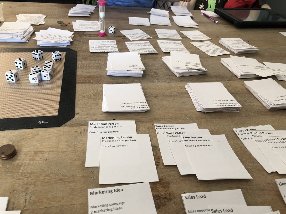 winsletts's tweet image. Introduced idea of starting bootstrapped or VC backed as starting game option for #startupgame. He choose bootstrapped, and I choose VC backed.