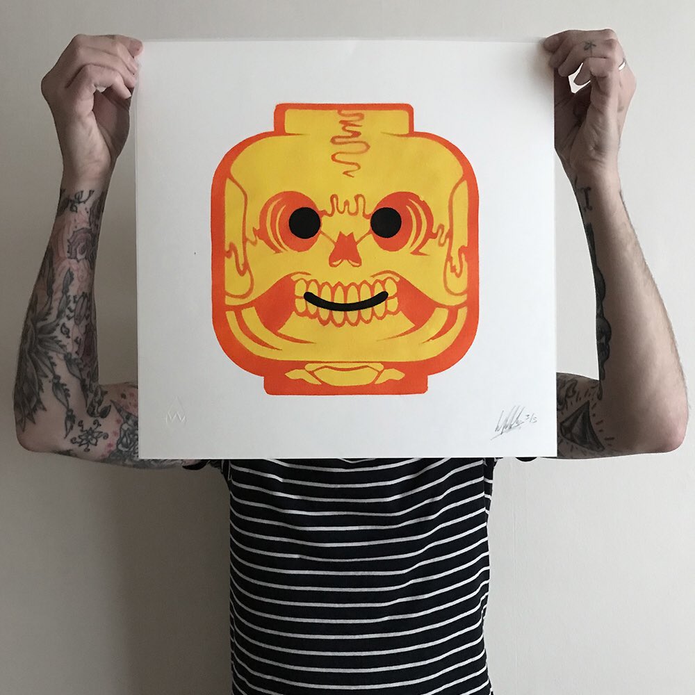 Last one - Thebookofbarebones.com #lego #stencil #art