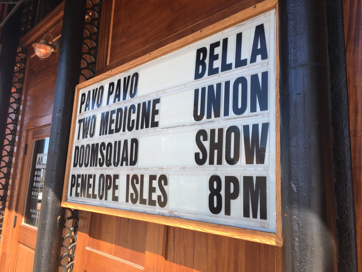 TwoMedicineBand's tweet photo. @bellaunion show tonight @AndysBarDenton ! https://t.co/Bi6lb8QUkL