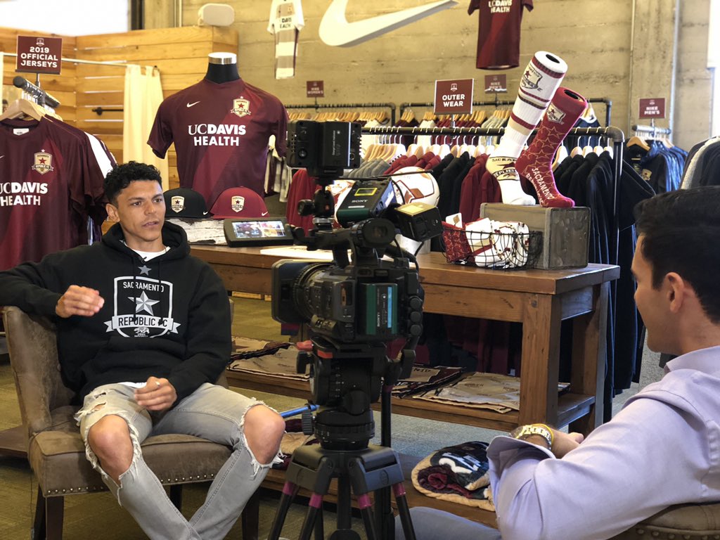 SacRepublicFC's tweet photo. Catch @TBlackwood17 today on @CBSSacramento Sports Xtra at 3:30 pm! https://t.co/fzoxSCiPHa