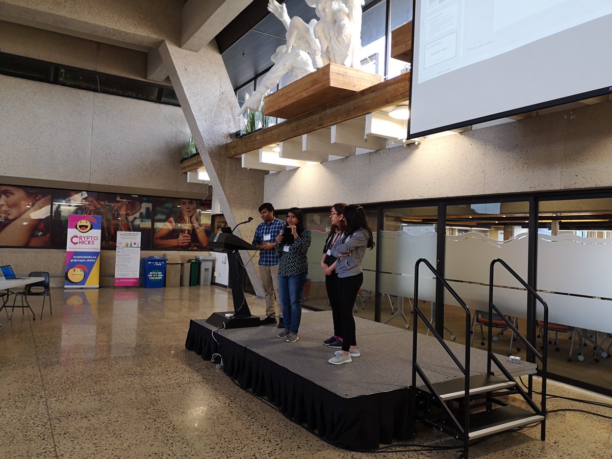 muhammad_a_khan's tweet photo. @OptimizationL @UofLArtsci @ULethUILO @GregVee @DhillonSchool @uLethbridge @crypto_chicks @horbal @mike_brown_yyc @OlgaPlokhuta @bereskinparr @atbfinancial @DeloitteCanada Many congratulations to team CRYPTO RIDER and team Dokimi for winning the #BCHack2019 #SmartContracts coding competition. #blockchain #Lethbridge https://t.co/XmlSwLf9jP