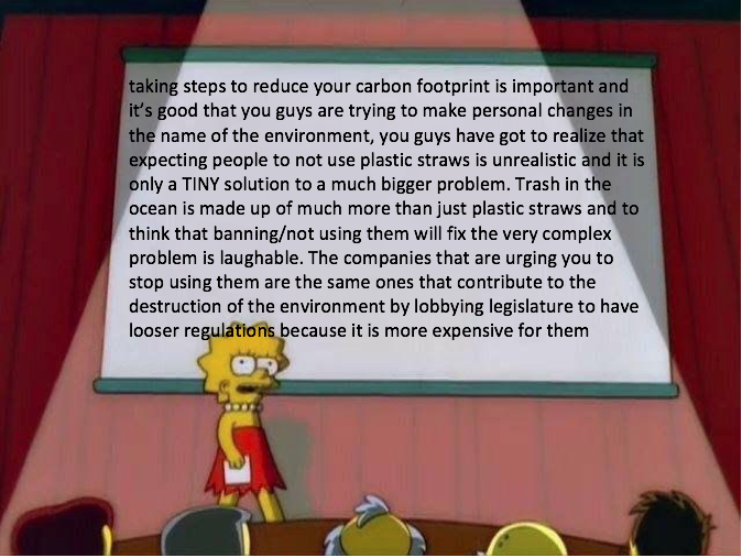 spacehunks's tweet image. since y'all care about plastic straws so much