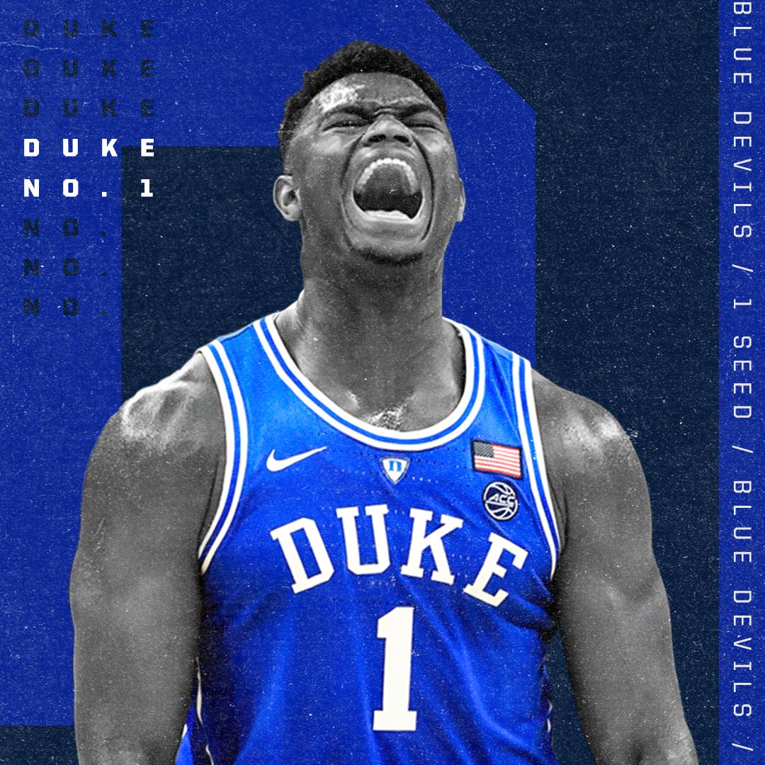 Selection Sunday Duke is overall No. 1 seed in NCAA tournament