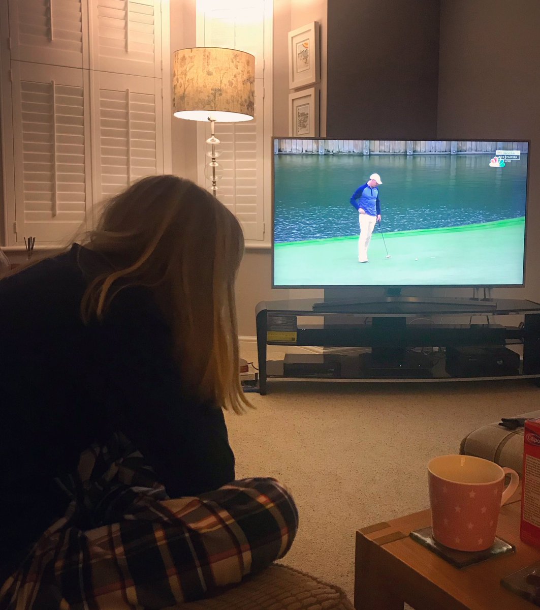 Watching her hero win @McIlroyRory #myhero #rors #golfinggirl #notgoingtobedtilitsfinished