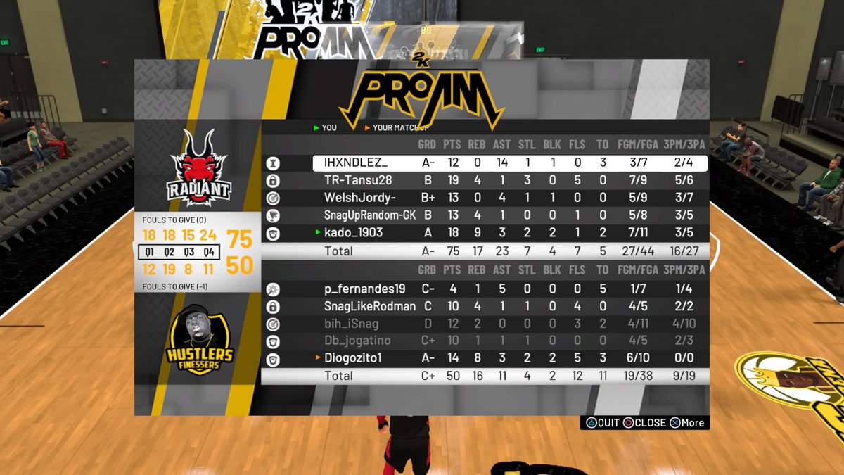 Growth2kk's tweet photo. Ggs to @HFG2k as we move to the Semifinals of @2KLiga playoffs. https://t.co/8gzAIYYufn